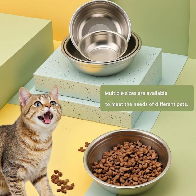 Stainless Steel Pet Dish Nonslip Feature Shatter Resistant Suitable for Multiple Pet Cats Dogs Use Easy To Clean