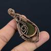Golden Pietriesite Pendant Gemstone Handmade Jewelry, 999 Copper Wire Wrapped Pendant, Gift For Wife Jewelry