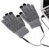 USB Heated Gloves Winter Warm Control Touch Screen Office Outdoor Skiing Riding Anti-Slip Gloves