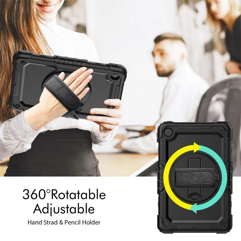 Case For Tab 10.1 TB311XU Xiaoxin Pad 11 M11 M10 3rd Gen TB328F Shockproof Cover+PET Screen Protector+Shoulder Strap