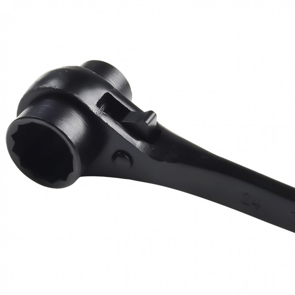 Ratchet Wrench 240-415mm Length Black For Car Maintenance
