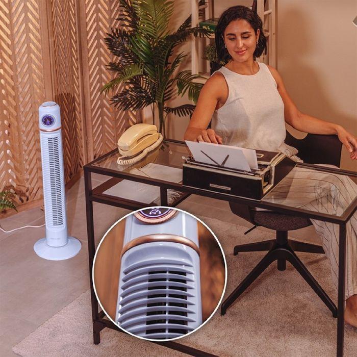 Ventilateur de Colonne - Cecotec - EnergySilence 1090 - 40 W - LED - Télécommande