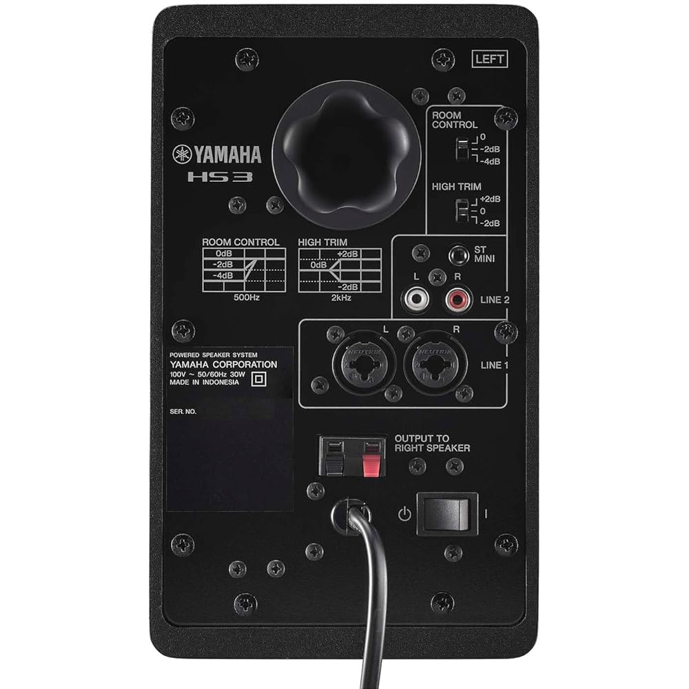Yamaha YAMAHA Powered Studio Monitor Speaker Pair Compact Black HS3