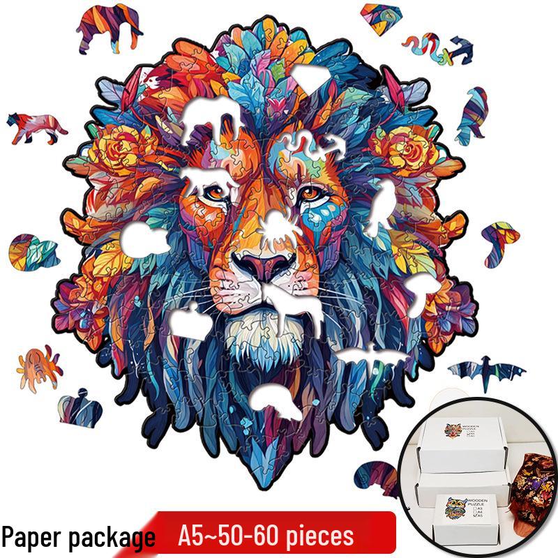 

Незвичайний Дерев яний Пазл Тварина Собака Пінгвін в Наявності