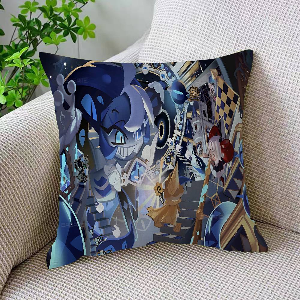 Чехол на подушку Аниме Cookie Run K-Kingdom Чехол на подушку для дивана автомобиля Рождественский подарок 40x40см 45x45см 12x12Inch