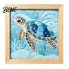 No Sew Quilt Art No-Sew Japanese Fabric Kit DIY Mosaic Kits for Adults Beginners Quilted Wall Collage Craft with Frame & Tools Kits Gifts