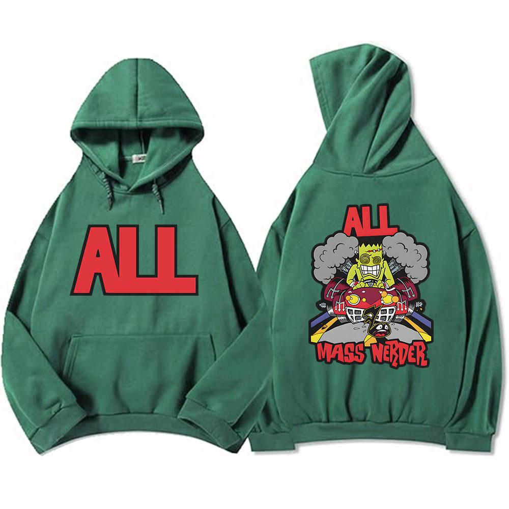 Hanorace Mass Merder All Band Mânecă Lungă Bărbați Femei Hanorace pentru Buzunar Casual Sudaderas Pulovere Grafice Amuzante