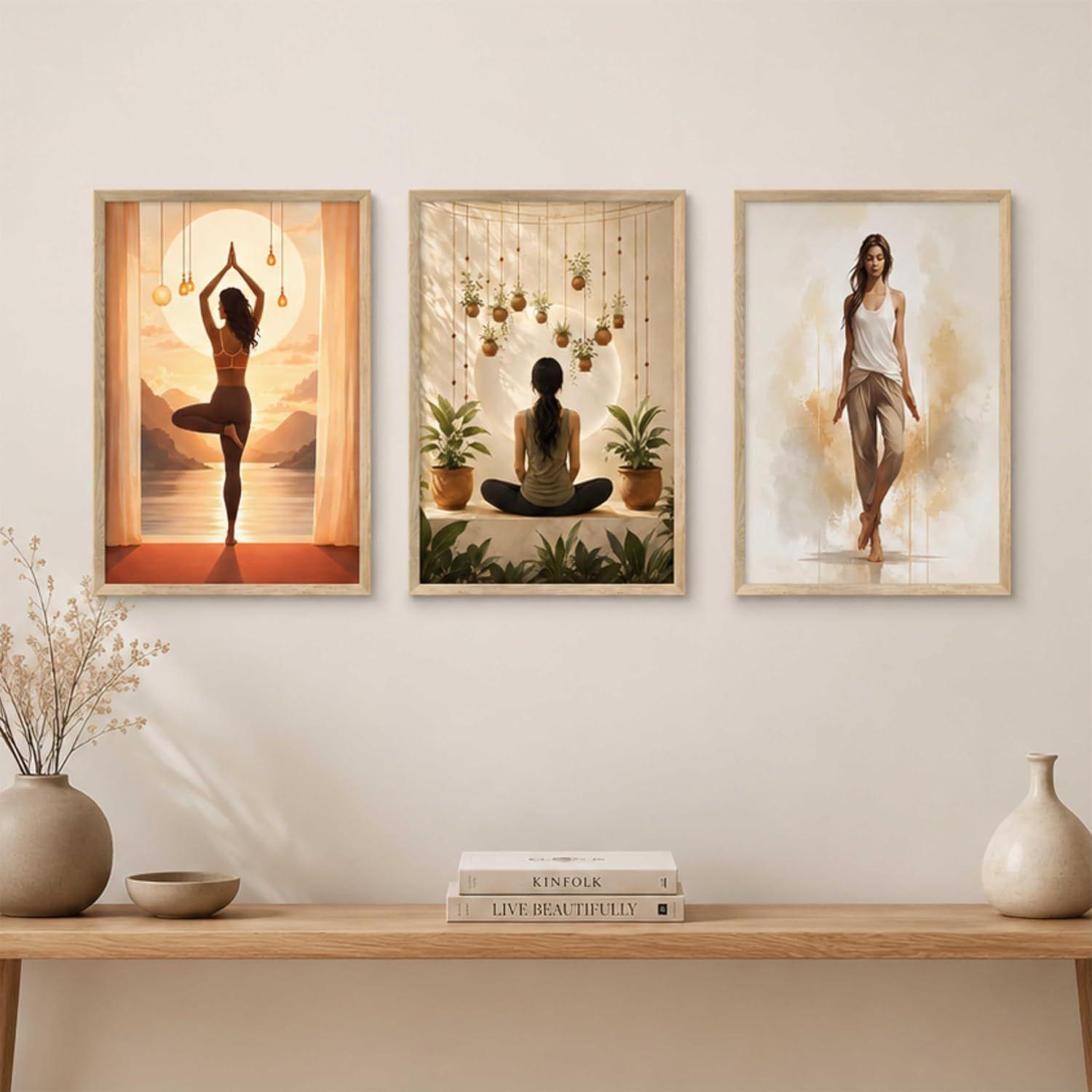Livin`luxe Set of 3 Yoga Meditation