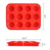 2019 Original 12 Cup Silicone Muffin Cupcake Baking Pan Non Stick Dishwasher Microwave Safe