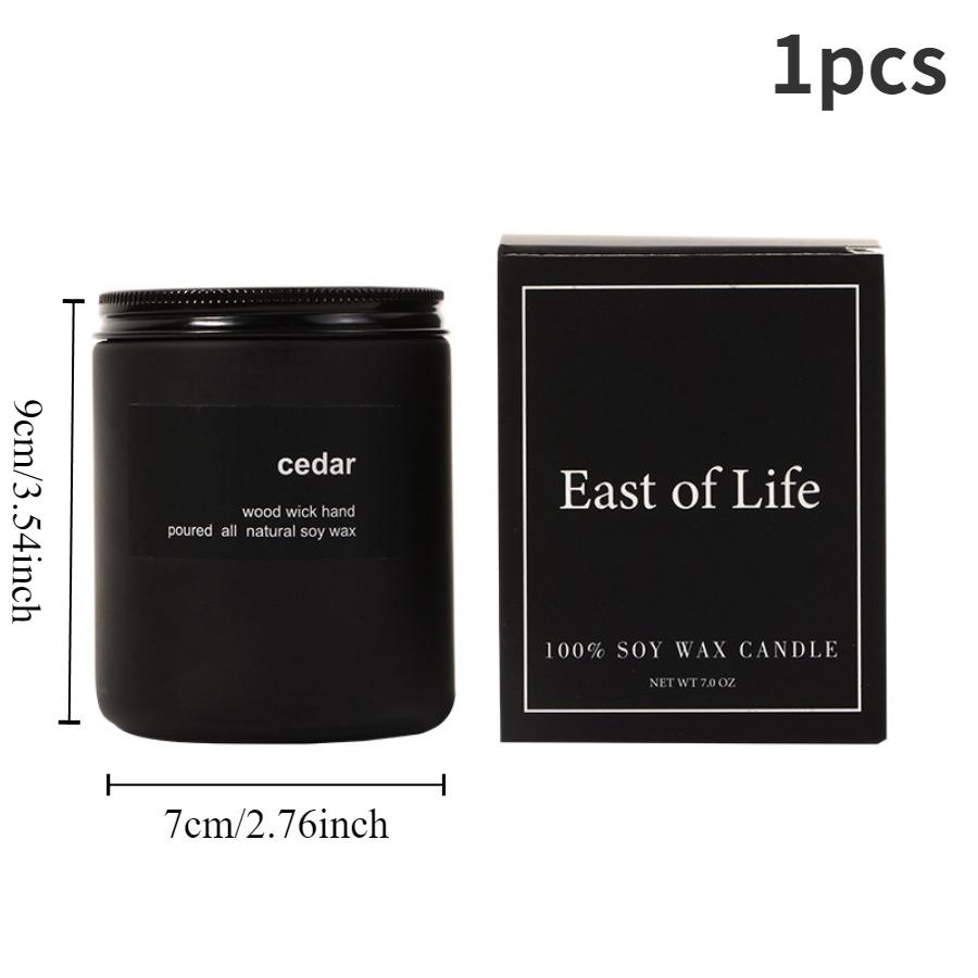 1pc Scented Candles Soy Wax Aromatherapy Glass Jar Candles Novelty Lavender Cup Wax Home Decor Bathing Yoga Relieves Fatigue