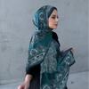 Gradient Chiffon Scarf Lightweight Breathable Wrap Shawl Women UV Protection Head Cover