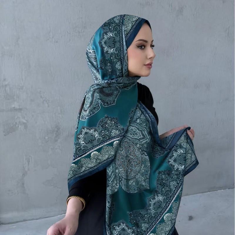 Gradient Chiffon Scarf Lightweight Breathable Wrap Shawl Women UV Protection Head Cover