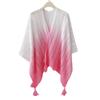 Poncho Chinese Ethnic Charm Su Qipao Shawl Outer Decoration Women'S Travel Outfit Gradually Changing Color Cloak Cape Shawl P5
