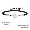 Unisex Adjustable Classic Witch Knot Bracelet - Black & Red Woven Rope