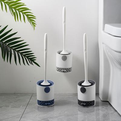Wall-mounted Toilet Brush And Holder Set For Bathroom Flexible Toilet Bowl Brush Head With Soft Bristle For Effective Cleaning Bathroom Accessories