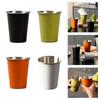 4pcs Stainless Steels Drinking Cups Outdoor Travel Cups 350ml Coffees Milk Beer Mug Stackable Camping Cup Enduring