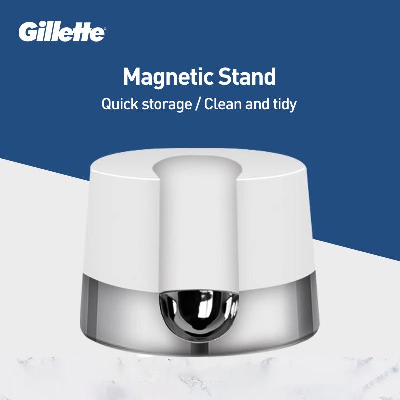 Gillette SKIN Cloud-Sensitive Razor  1 Handle + 2 Blade Heads + 1 Magnetic Base ( Lubricating Strip)