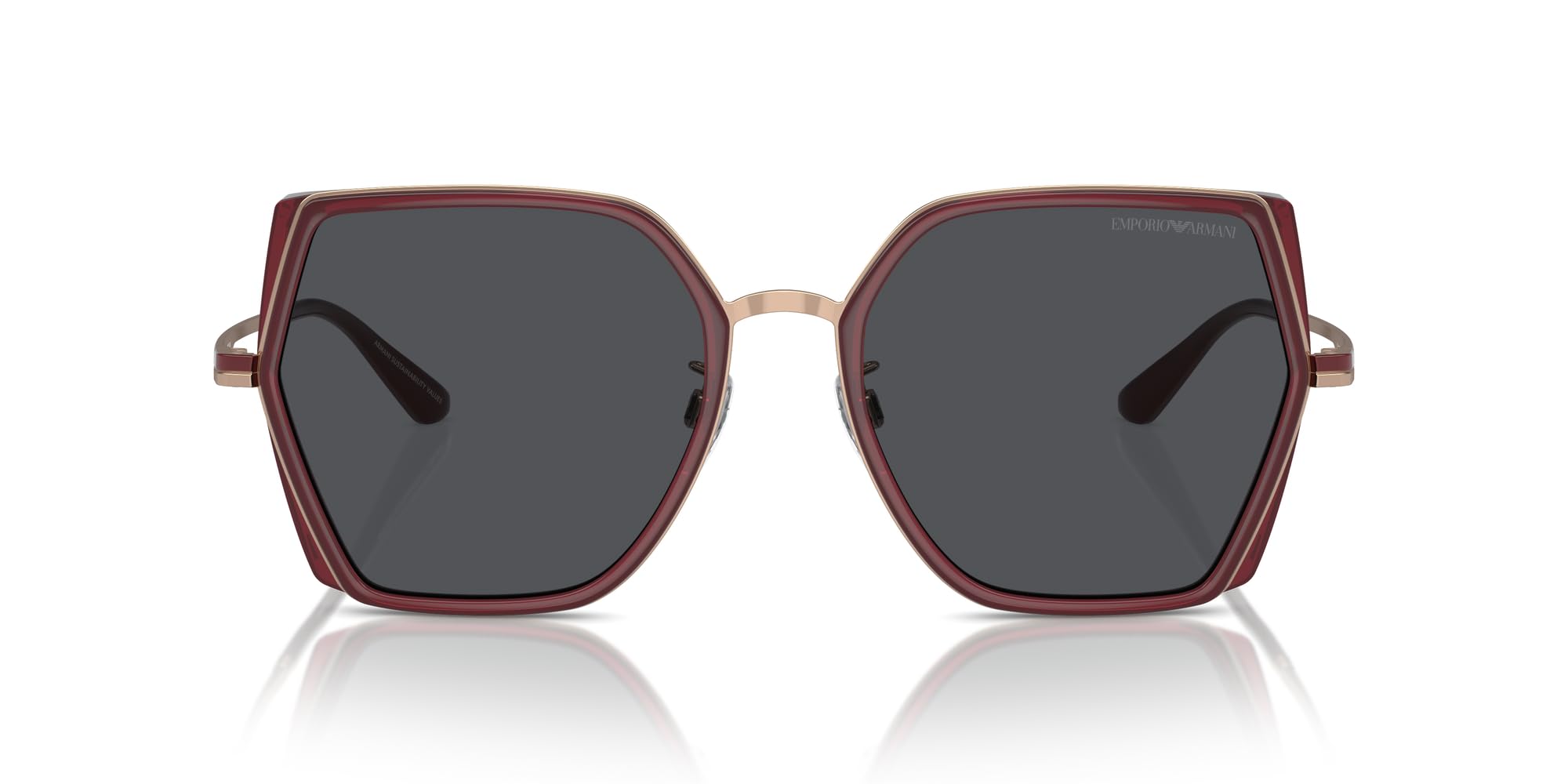 

Emporio Armani Sunglasses EA2142D Shiny Rose Bordeaux 56 Women s Gold/Opal