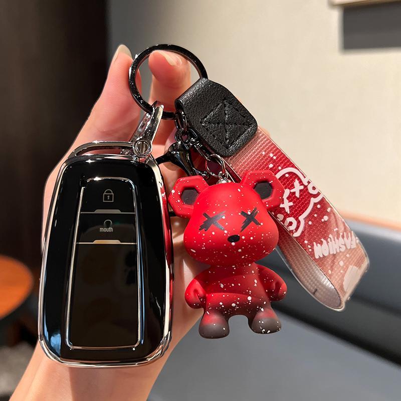 Key Case for Toyota: Fits Corolla, Camry, Levin, Avalon, Highlander, RAV4 & CHR - Women's Shell & Buckle Bag