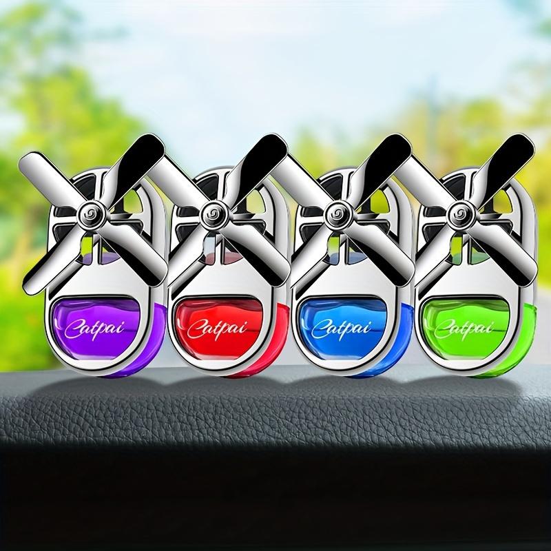 Car Air Freshener with Long-Lasting Perfume Fragrance Vent Clip-On Fan-Shaped Decorative Air Freshener