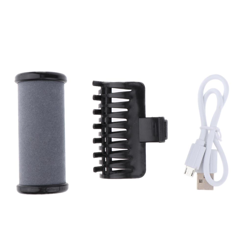 Hair Travel Roller with Clip Electric Heating - Black, as described