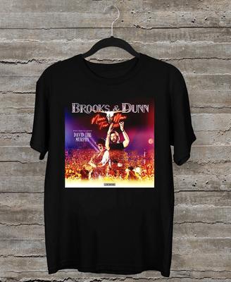NEW Brooks Amp; Dunn Neon Moon Tour 2025 Black All Size TSHirt AE24 Unisex T-Shirt