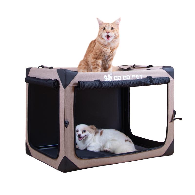 Portable Foldable Dog & Cat Travel Cage for Medium and Small Pets - Safety Seat & Outdoor Nest