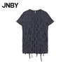 JNBY 2025 Spring Round Neck Straight Short Sleeve H-Line Dress
