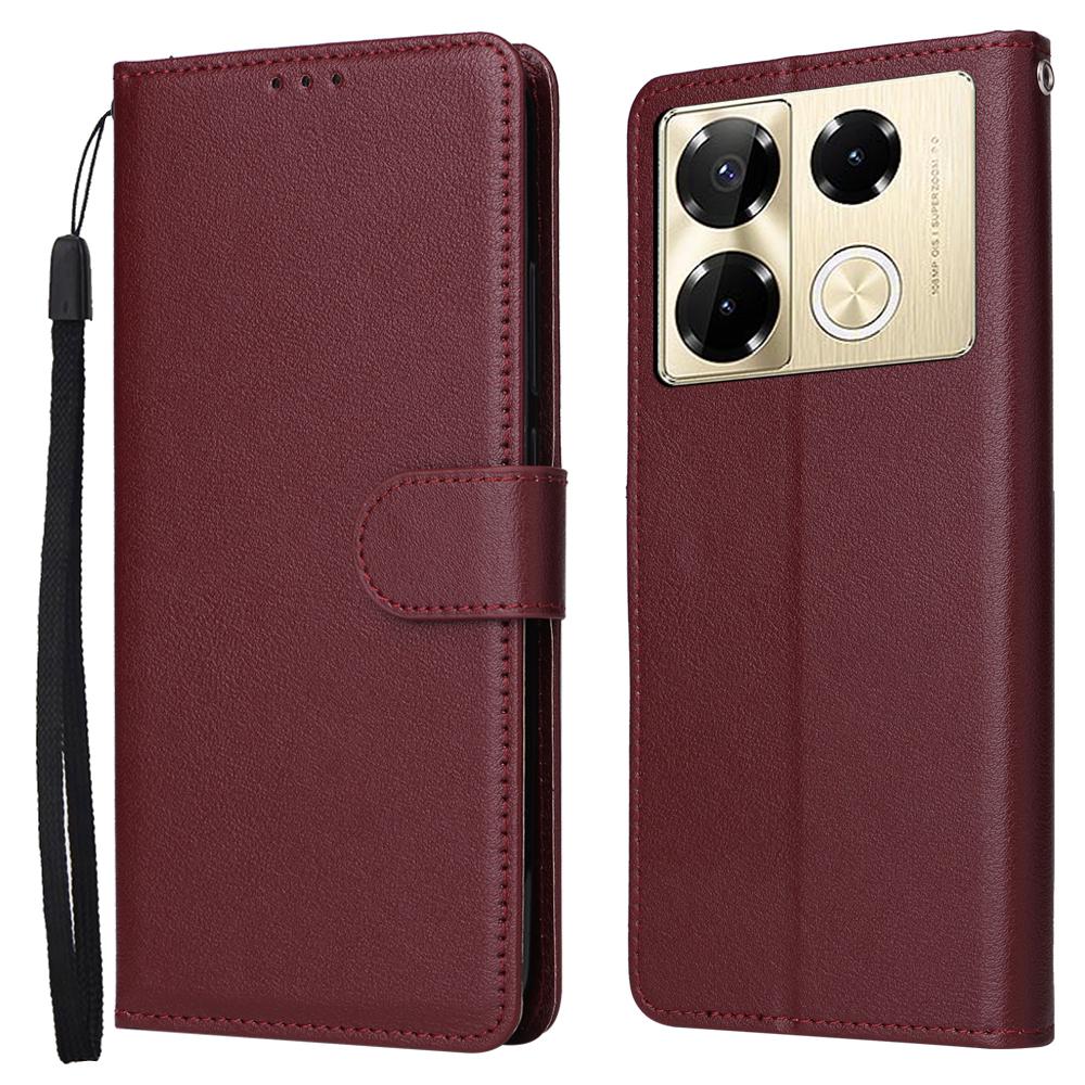 Etui na telefon Infinix Note 40 Pro 4G/5G/Note 40 Pro+ Portfel Stojak Zobacz PU Skórzane etui