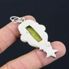 Friendship Day Sale 925 Sterling Silver Natural Atlantisite Flower Wife Pendant