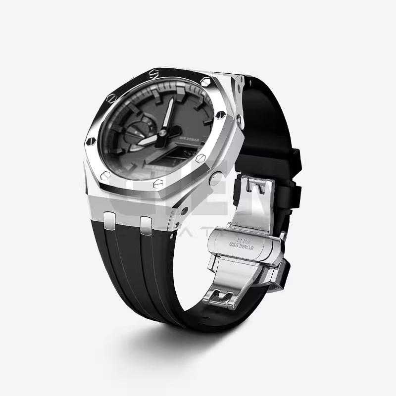 Stainless steel 316L strap kit For Casio G-SHOCK farm oak GA2100/GA2110 GA-2100 GA-B2100 metal case strap men's bracelet