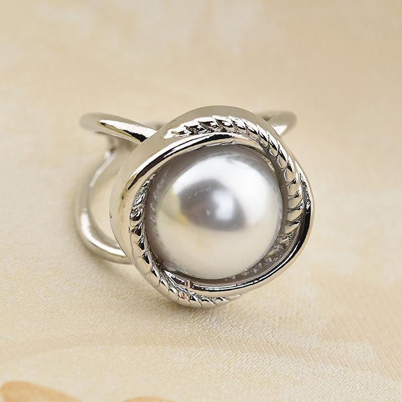 Neue Kamelien-Seidenschalschnalle, französische Retro-Perlenschalschnalle, quadratische Ringschnalle, orangefarbene Kristallschalschnalle für Frauen