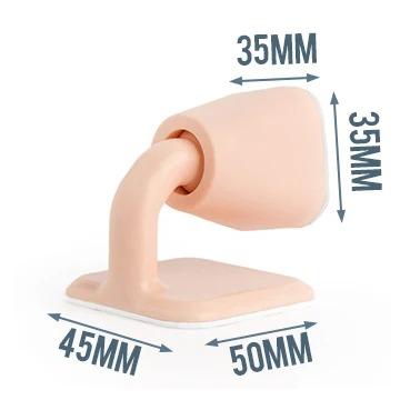 Silicone Rubber Door Stop Non-Punch Door Holder Mute Noiseless Door Stopper Buffer Damper Stop Hardware Wall Protector