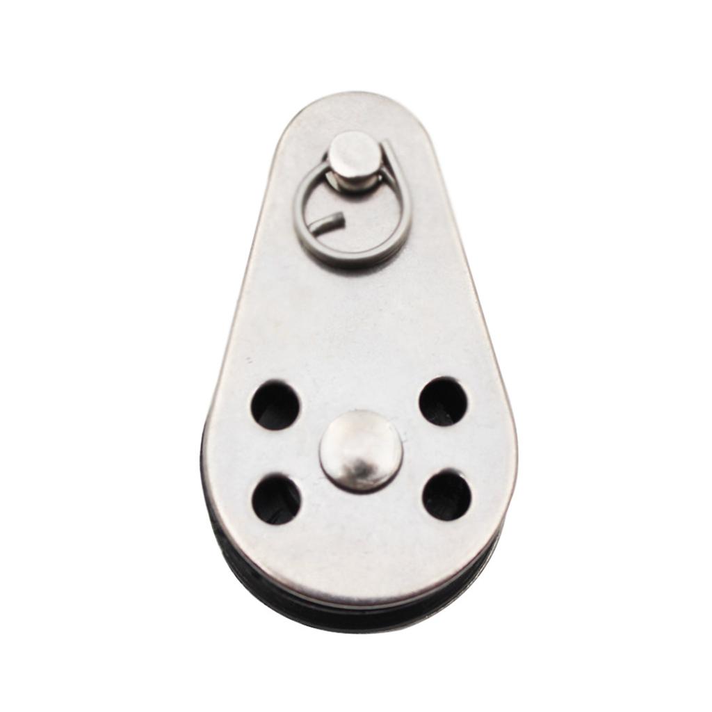 Steel Wire Pulley Stainless Steel M15 M20 M25 M32 Heavy Duty Single Wheel Swivel Lifting Rope Pulley Block For Wire Rope
