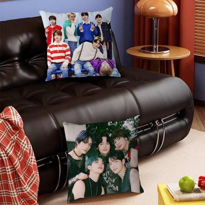 Kpop Anime ENHYPEN-N Pillow Case Removable Washable Cushion Cover – All-Season Soft Linen