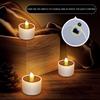 Solar Tea Light LED Candles Outdoor Waterproof Flameless Solar Tea Lights Rechargeable Candles For Party Garden Home Decoration