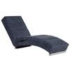VidaXL Chaise Longue De Longue Grey Faux Suede