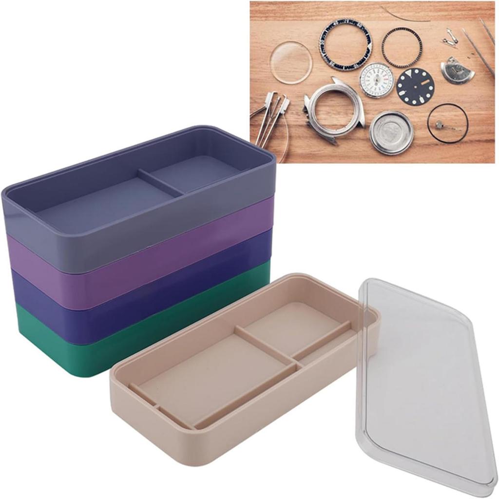 5 Layer Watch Parts Storage Box Watch Tools for Screw Component Movement Hardware Parts Case for Watchmaker Storage Box