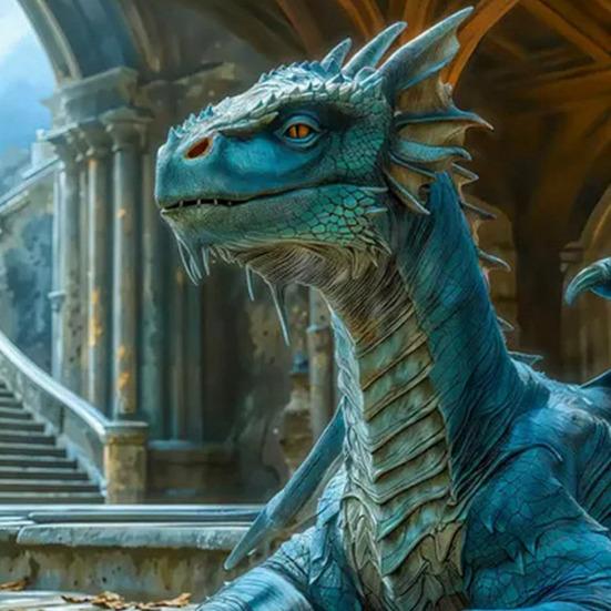 Yousheng 2026 Dragon Wall Calendar Jan. 2026 - Dec. 2026 12-Month Planner with Fantasy Illustrations for Home Office