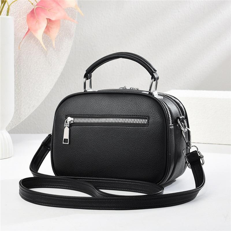 Fashion Chic All Match Small Women Handbag Portable Hand Carry Multiway Single Shoulder Crossbody Daily Casual Bag