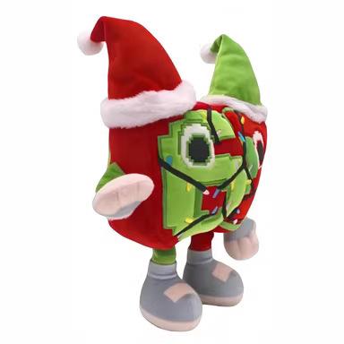 25cm Geen Code Feestelijk 67 Pluche Steel Een Hersenkronkel Kerstpop Anime Periferieën Zachte Poppenverzameling Kamerdecoratie Kinderen Cadeaus