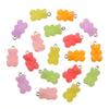 10pcs 11x21mm Cartoon Candy Colors Little Bear Resin Gummy Pendants Jewelry Making Drop Earrings Necklaces DIY Accessories