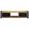 VidaXL TV Cabinet 100x30x25 Cm Solid Raw Mango Wood, Tv Bench, Hifi Cabinet, Entertainment Center, Tv Buffet, 4013597