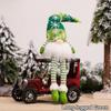 Christmas Faceless Doll Gnome Ornaments LED Light Plush Knitting Crafts Pendant Decor Christmas Decorations for Home Kids Gift