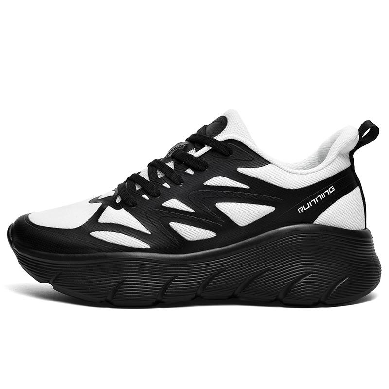 Women's Air Cushion Running Shoes with Shock Absorption Breathable Men's Lightweight Gym Sports Sneakers for Marathon Training