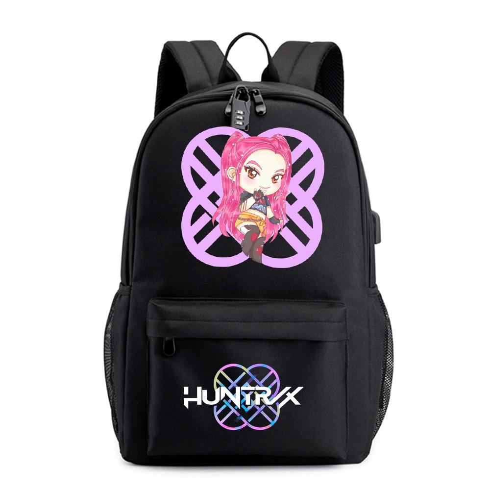 Anime Cartoon K-pop Printed Backpack for Teenager Student Girl Boy Bookbag Schoolbag Women Large Capacity Waterproof Travel Bag Kid Gift