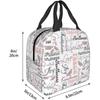 Fruit Of The Spirit Butterflies Lunch Box Reusable Lunch Bag Tote Bag Insulated Lunch Bag for Women Men Camping School