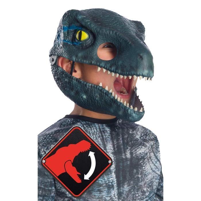 Masque dinosaure - RUBIE'S - VelociRaptor - Mâchoire mobile - Taille unique - Officiel Jurassic World