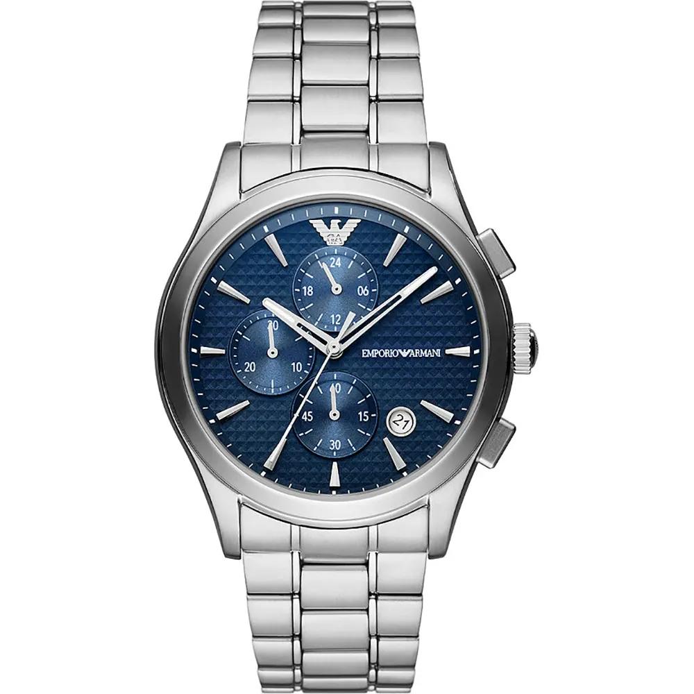 Emporio Armani Paolo Blue Metal Gents Quartz Chronograph AR11528 синий
