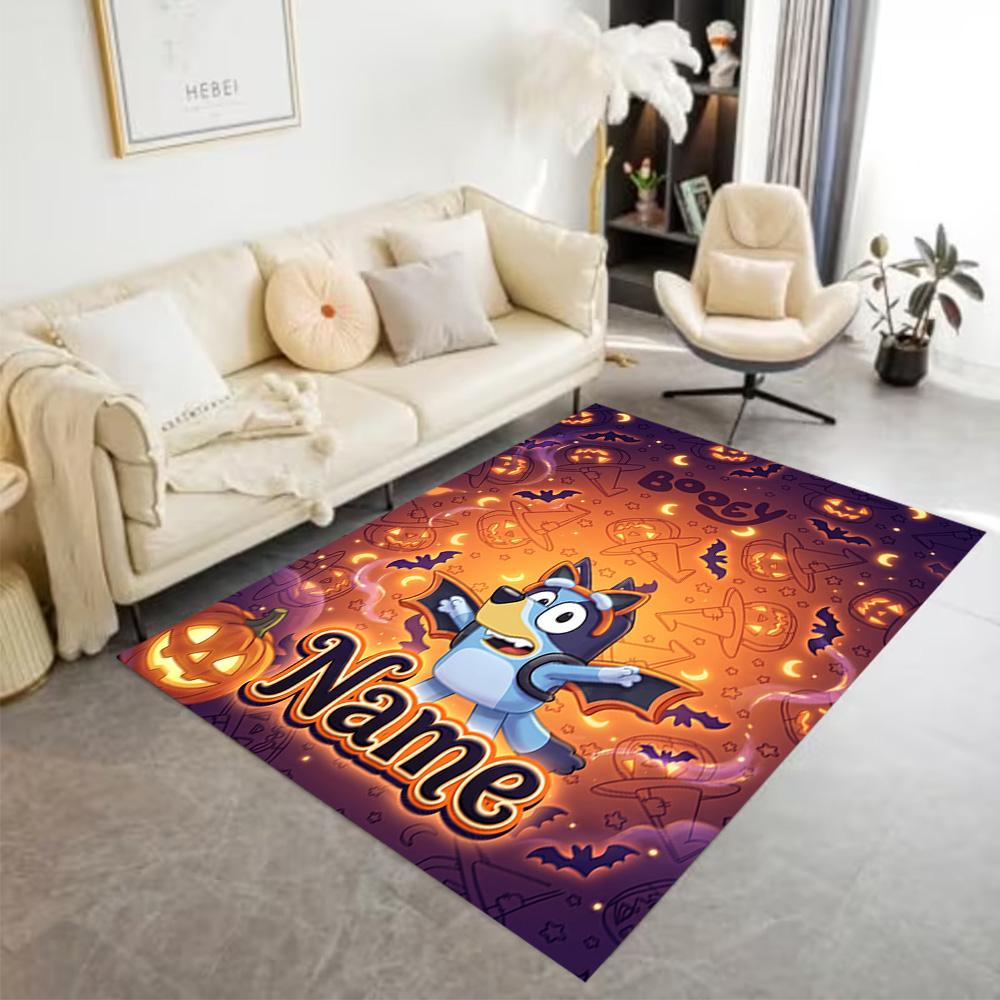 Halloween Party Invitation Personalized Text Floor Rug Office Rug Perfect for Game Room Dining Room Decorate Room Entryway Antislip Carpet